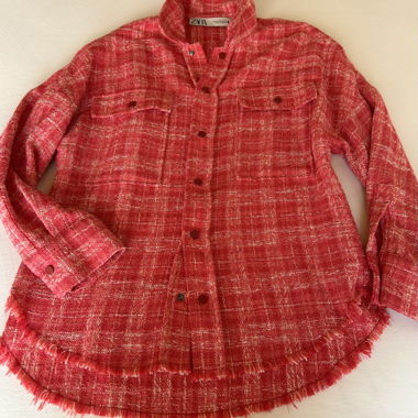 Rote Zara-Hemdenjacke