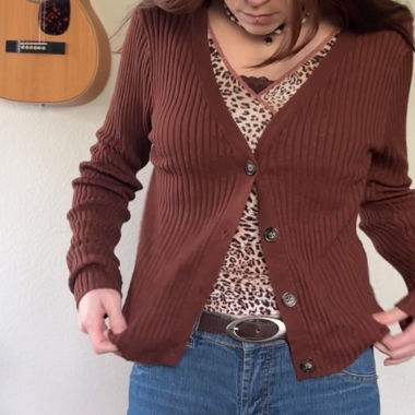 cardigan braun