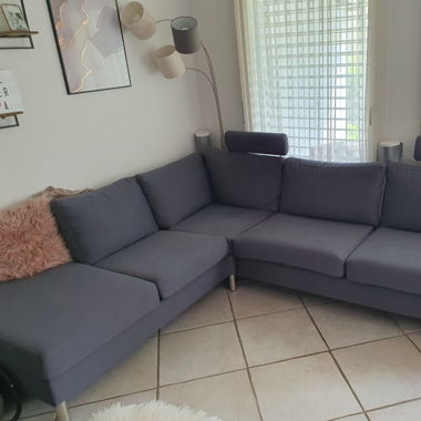 Ecksofa anthrazit