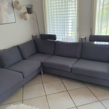 Ecksofa anthrazit