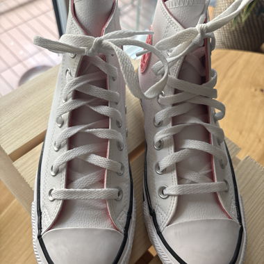 Baskets Converse blanches montantes