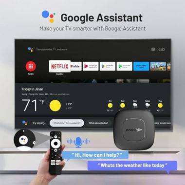 neuste Android 14 TV BOX braucht kein Strom, offen