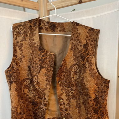 Vintage vest with pattern 