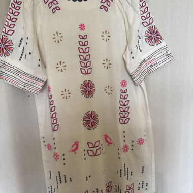 White embroidered dress