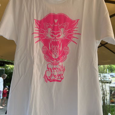 White Graphic T-Shirt - Pink Panther Track S