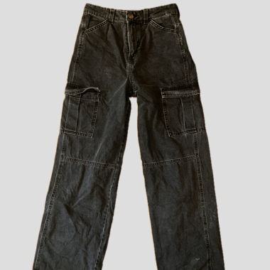 Black Cargo Jeans