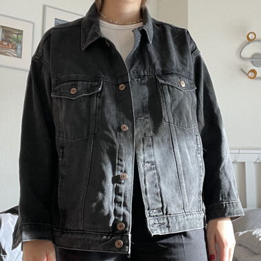 Monki black denim jacket