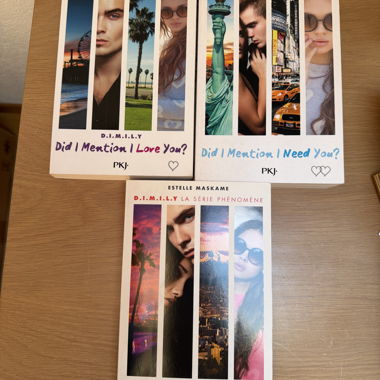 Lot de 3 romans D.I.M.I.L.Y.