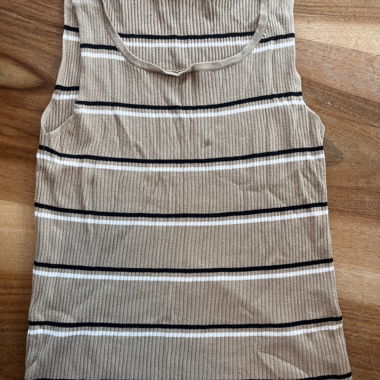 Striped Ribbed Tank