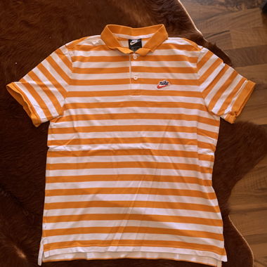 Nike Polo Orange and White