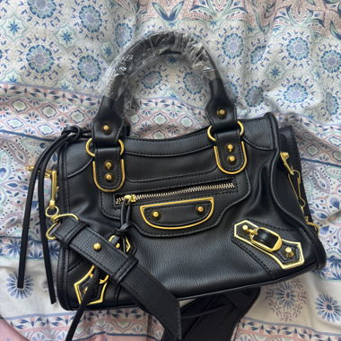 Black Handbag with Shoulder Strap