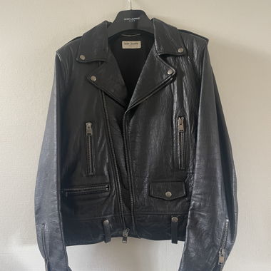 Veste en cuir Saint Laurent Paris L01 (48)