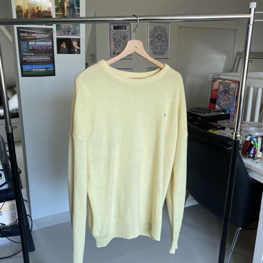 Yellow Lacoste Knit Sweater