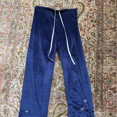 Blue Velvet Pants