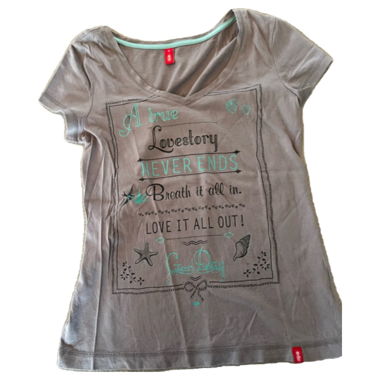 Edc by Esprit, Beige T‑Shirt with Print