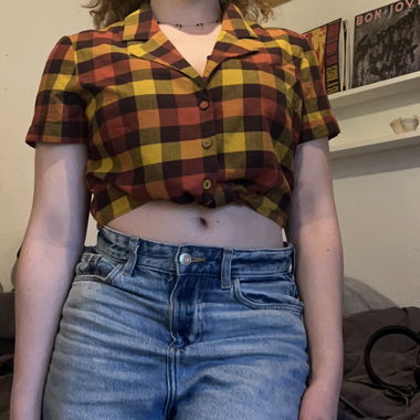 Plaid top