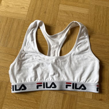 Weisses FILA Sport-Bralette