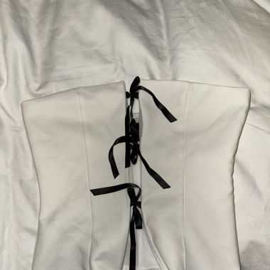 Zara tube top mit Schleifen