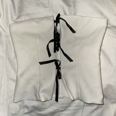 Zara tube top mit Schleifen