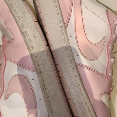 Baskets Nike rose/blanc