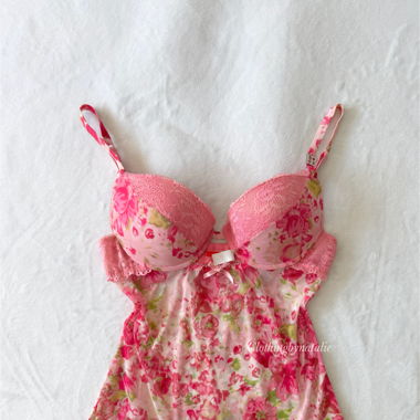 Y2K Floral Mesh Cami (S/75C)