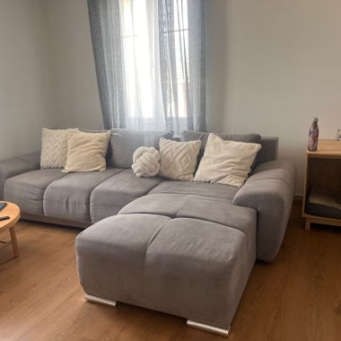 Grey corner sofa