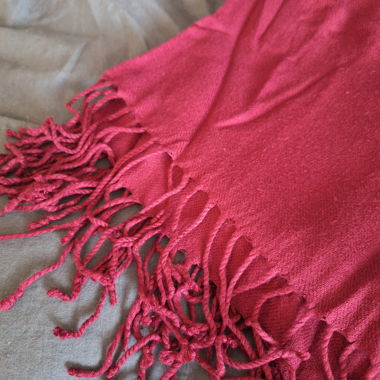 Bordeaux Red Scarf