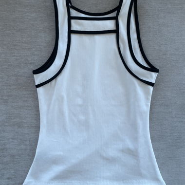 Tanktop in Schwarz/Weiss