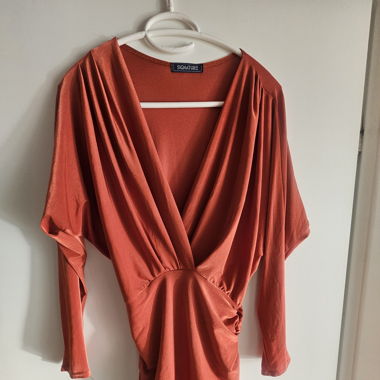 Robe de soirée cuivre/orange taille S