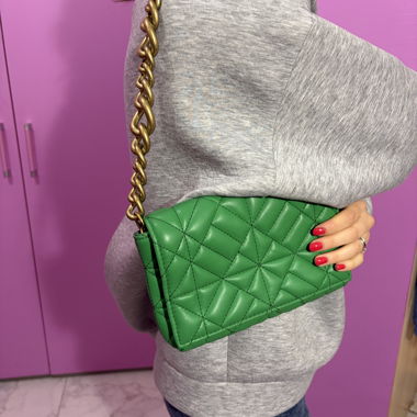 Borsa a tracolla verde