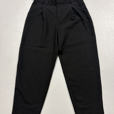 Zara black fabric pants Barrel Momfit pants L