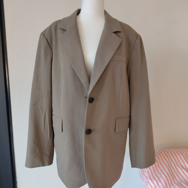Blazer oversized khaki grau
