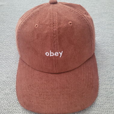 Obey Corduroy Cap braun aus 100% Baumwolle