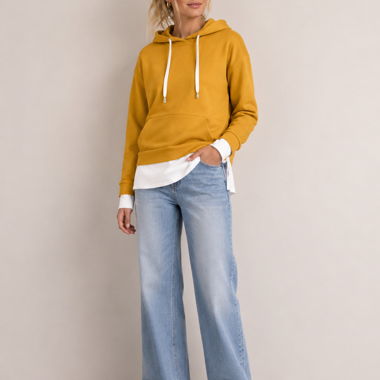 Gelber Damen Hoodie