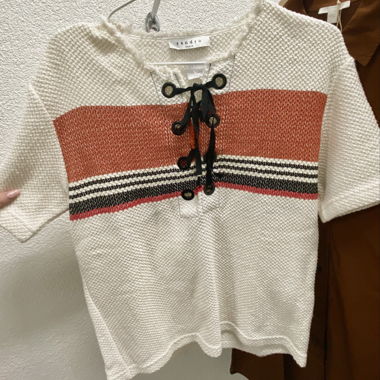Sandro striped knit top