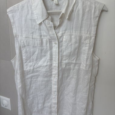 Chemise sans manches en lin H&M