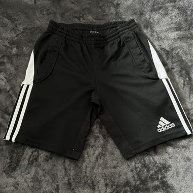 Adidas Black 3-Stripes Shorts Sporty Y2K Aesthetic