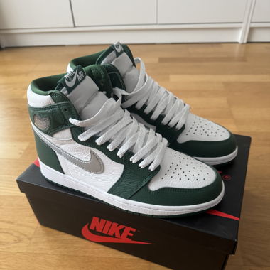 Jordan 1 High Georg Green/Metalic Silver