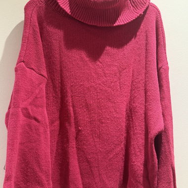 Maglione in maglia rosa