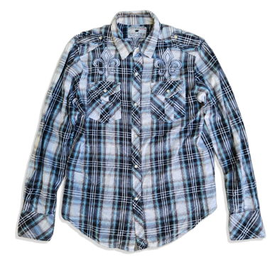 Y2k Pearl snap Button up