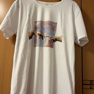 T-shirt bianca grafica