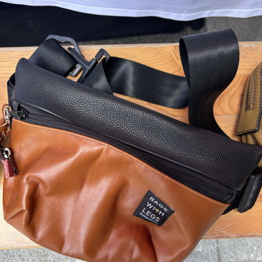 Brown-black Belt Bag Bags with Legs