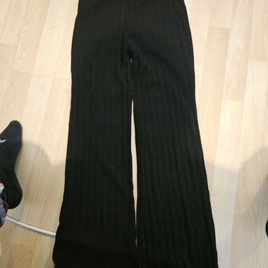 Pantalon en tissu côtelé noir de Ruby, taille XS/34