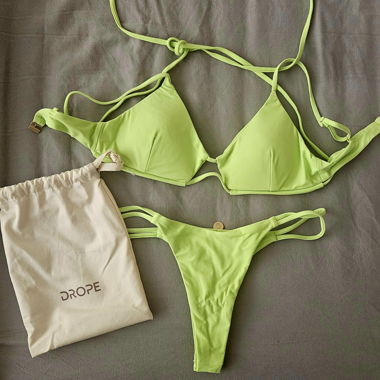 Neon Green Bikini Set (only worn once)