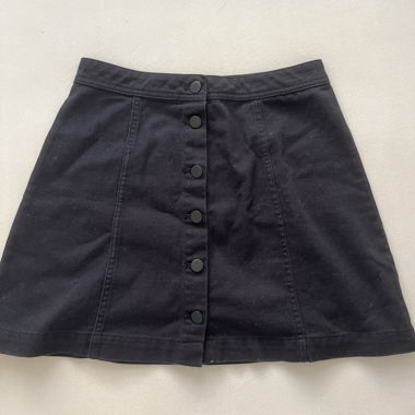 Gonna in denim nera