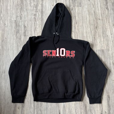 Hoodie vintage nero/rosso
