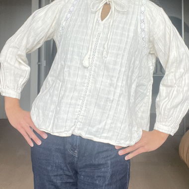 Blusa bianca Taglia M Maison Héritage