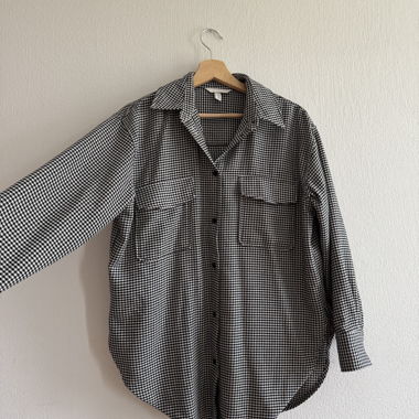 Camicia a motivo bianco e nero - H&M - XS