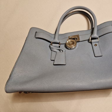 Grand sac Hamilton bleu clair Michael Kors 