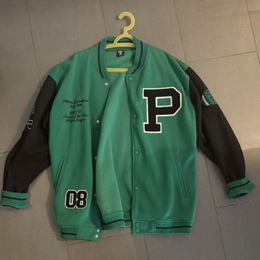 Giacca College Varsity verde